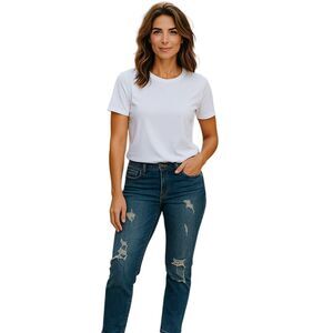 Aeropostale Bayla Size 6 Distressed Skinny Jeans